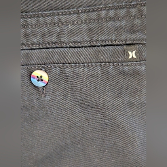 Hurley Men's Black Chino Shorts Sz 29 Worn Once - Picture 8 of 13